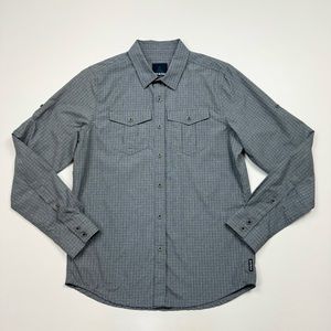 Men’s prAna Long Sleeve Button Down Shirt Size Small